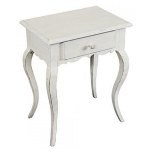 Camille koptatott fehér konzolasztal 51x35x62 cm
