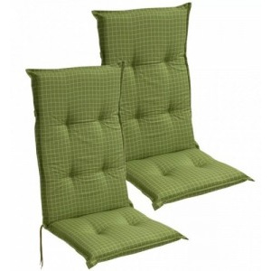Kerti szék ülőpárna 2 darab 117 x 49 cm zöld