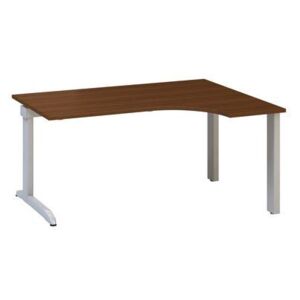 Alfa 300 ergo irodai asztal, 180 x 120 x 74,2 cm, jobbos kivitel, dió mintázat