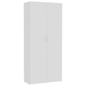 Fehér forgácslap tárolószekrény 80 x 35,5 x 180 cm