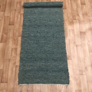 Gyapjú szőnyeg 70x200 cm - Zöld színben