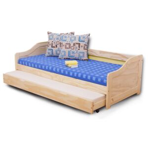 Széthúzható ágy 90 cm Laila (masszív, két ágyráccsal)
