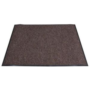 Beltéri lábtörlő szőnyeg lejtős éllel, 120 x 90 cm, barna