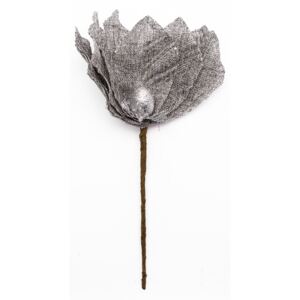 Ezüstös szürke művirág 20,5 x17 cm