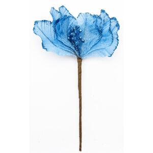 Kék művirág 20,5 x17 cm
