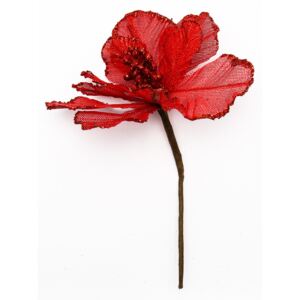 Piros művirág 20,5 x17 cm