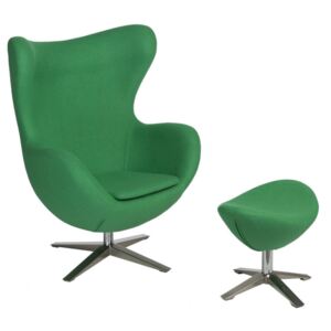 Egg YQ-23 fotel és lábtartó Zöld