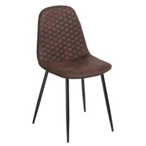Hiko steppelt kárpitozott szék barna