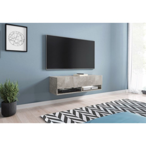TV stolek MENDES A 100, 100x30x32, beton, bez LED osvětlení