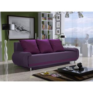 Háromszemélyes kanapé Almeda (lila). Akció -34%