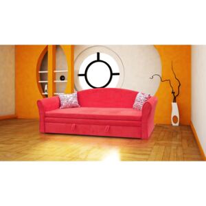 Háromszemélyes kanapé Bailey (rózsaszín + London párnák)