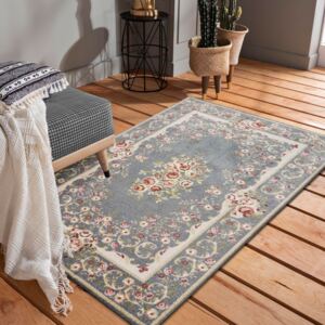 Minőségi szürke vintage szőnyeg a nappaliba Szélesség: 80 cm | Hossz: 150 cm