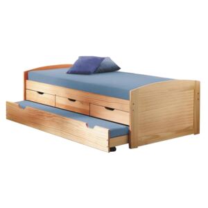 Széthúzható ágy 90 cm Mercatu (ágyráccsal) (masszív)