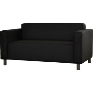 Kétszemélyes kanapé Ülőke Hugo 2R (fekete)