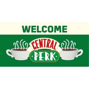 Jóbarátok - Welcome to Central Perk fémplakát, (60 x 30 cm)