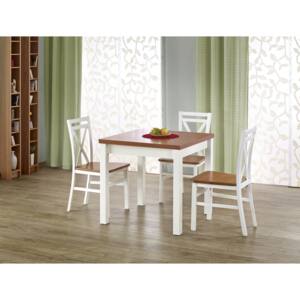 Étkezőasztal Deedee (éger + fehér) (4-6 fő részére, székek nélkül). 770749