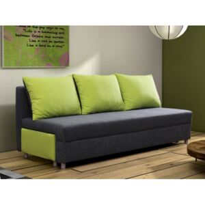 Háromszemélyes kanapé Evelin (Szürke 81 + Zöld x101)
