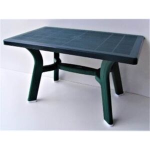 Lamia ovális, erősített kerti asztal zöld 4-6 személyes
