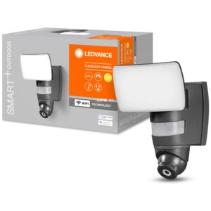 Ledvance Smart+ WIFI Flood kültéri LED reflektor kamerával IP44 24W 3000K 1800lm 16,9x25cm