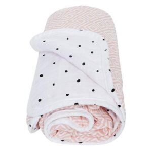 Motherhood MOTHERHOOD -kétrétegű pamut muszlin takaró 95x110 cm rózsaszín AG0050