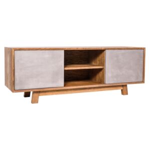 TV asztal Bema, fa / beton - Kohoutek Old Wood