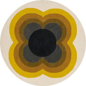 Orla Kiely körszőnyeg Sunflower Yellow 060006 Ø 200 cm