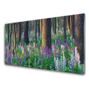 Üvegkép Forest Flowers Nature 100x50 cm
