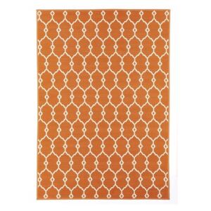 Trellis narancssárga kültéri szőnyeg, 133 x 190 cm - Floorita