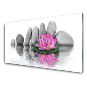 Üvegkép Virág Stones Art 100x50 cm