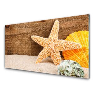 Üvegkép Starfish Sand Art 125x50 cm