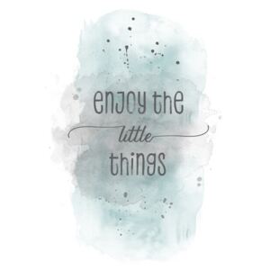 Exkluzív Művész Fotók Enjoy the little things | watercolor turquoise, Melanie Viola
