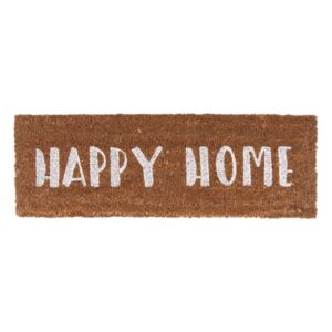 Happy Home lábtörlő fehér felirattal, 26 x 75 cm - PT LIVING