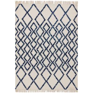 Hackney Diamond bézs-kék szőnyeg, 120 x 170 cm - Asiatic Carpets