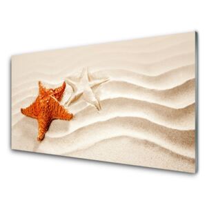 Üvegkép Starfish on Sand Beach 125x50 cm