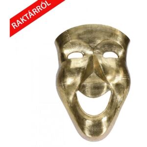 Hamlet színházi maszk falidekor arany 46 cm