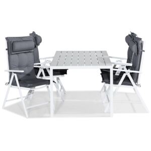 Asztal és szék garnitúra VG7389, Párna színe: Szürke