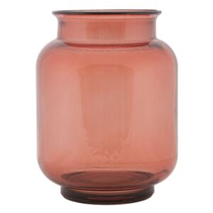 FLORERO piros üveg váza