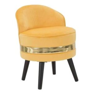 PARIS sárga és arany bársony szék