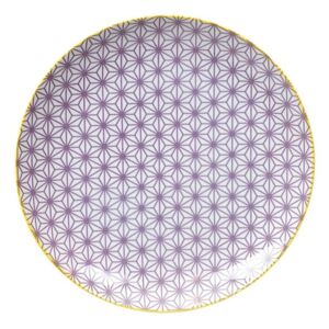 Star lila porcelán tányér, ø 25,7 cm - Tokyo Design Studio