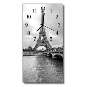 Téglalap alakú üvegóra A városok szürke Eiffel-torony megtekintése 30x60 cm