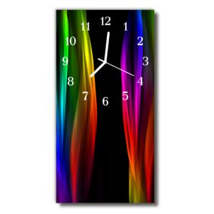 Téglalap alakú üvegóra Modern színes szivárvány színei 30x60 cm