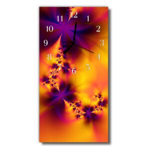 Téglalap alakú üvegóra Virág színe absztrakció 30x60 cm