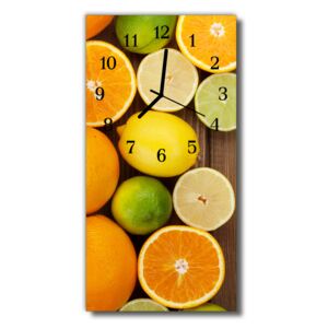 Négyszögletes üvegóra Konyhai narancssárga gyümölcs 30x60 cm