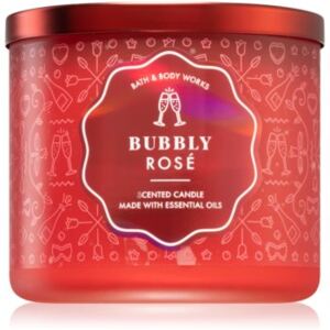 Bath & Body Works Bubbly Rose illatos gyertya 411 g