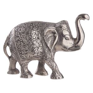 BENJI dekor elefánt, ezüst 12 cm