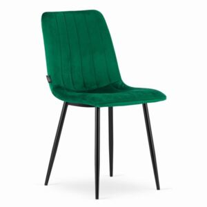 LAVA szék - sötétzöld bársony 4 darab