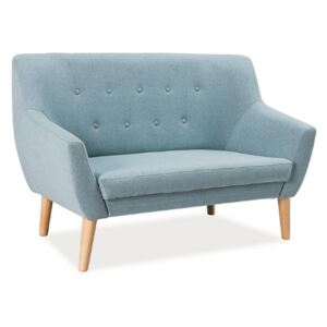 EAST 2 kárpitozott kanapé, 90x136x55, cablo 10, világos kék