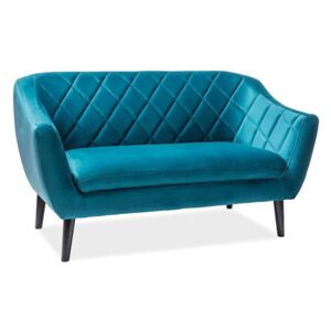 LILY Velvet 2 kárpitozott kanapé, 160x83x85, bluvel 85
