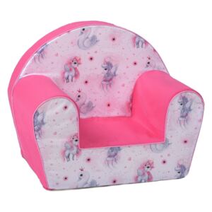 Fimex Gyerek fotel egyszarvú - rózsaszín