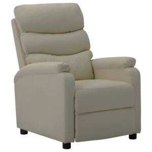 VidaXL kávészínű műbőr dönthető fotel